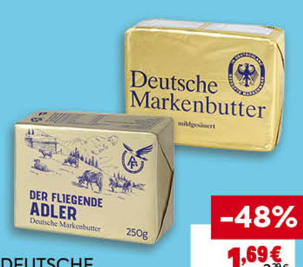 DEUTSCHE MARKENBUTTER Краве масло