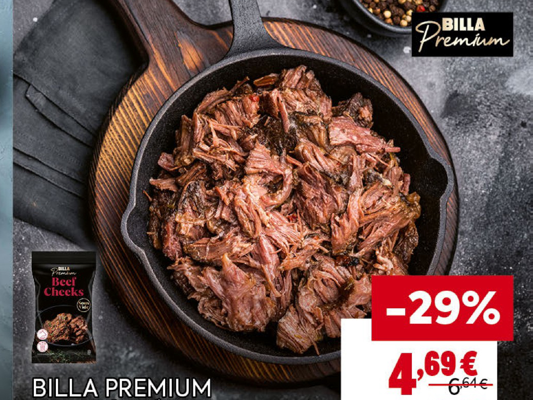BILLA PREMIUM Телешки бузи су вид