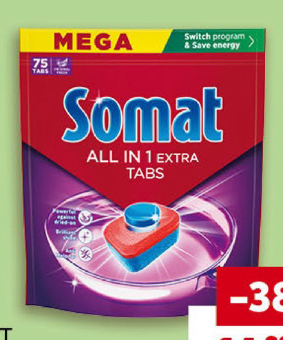 SOMAT Таблетки за съдомиялна All in 1