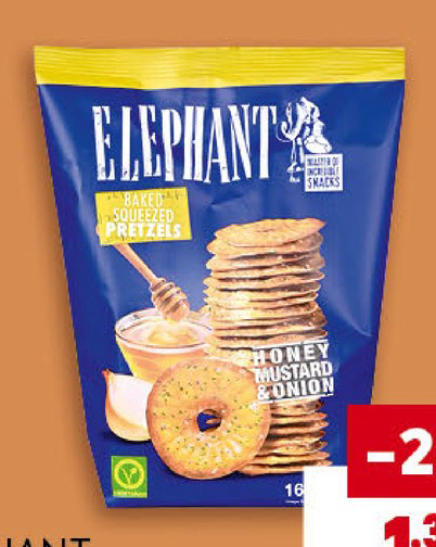 ELEPHANT Хрупки с мед и горчица