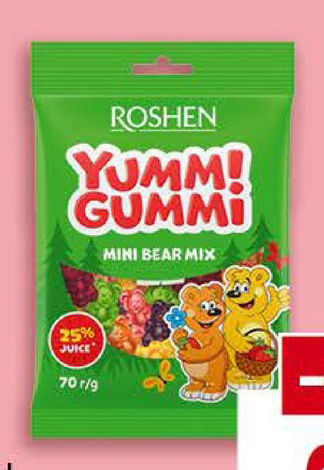ROCHEN Желирани бонбони 70 г Различни видове