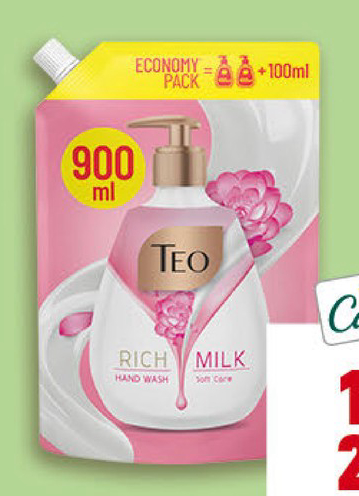 TEO Течен сапун Rich Milk 900 мл