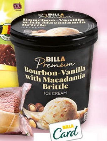 BILLA Premium Bourbon-Vanilla with Macadamia Brittle Сладолед