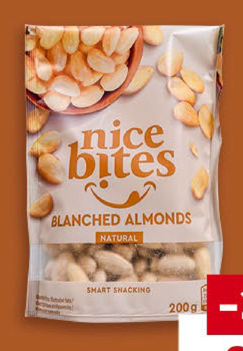 NICE BITES Суров бялен бадем
