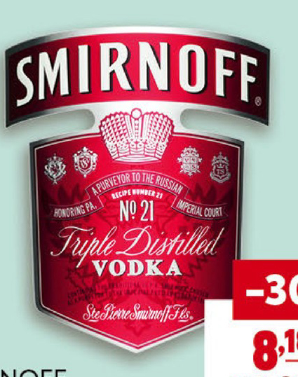 SMIRNOFF Водка 21