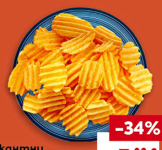 Пуканки крънчи картофи на шайби