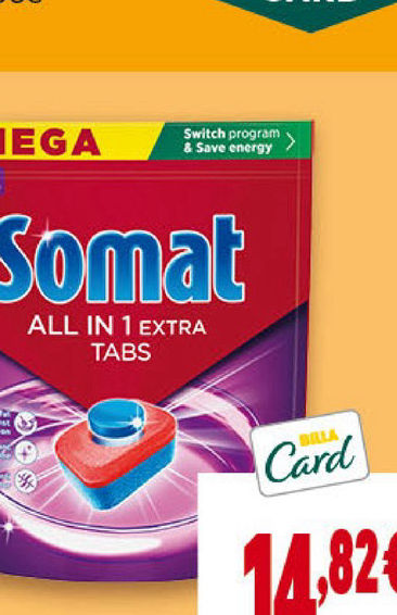 SOMAT Таблетки за пране All in 1