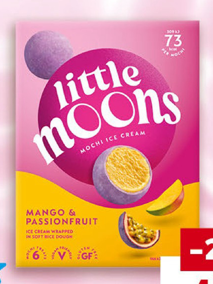 LITTLE MOONS Сладолед Mochi мултипак 6 x 32 г