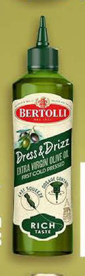 BERTOLLI Маслиново масло Extra Virgin Dress&Drizz 458 мл