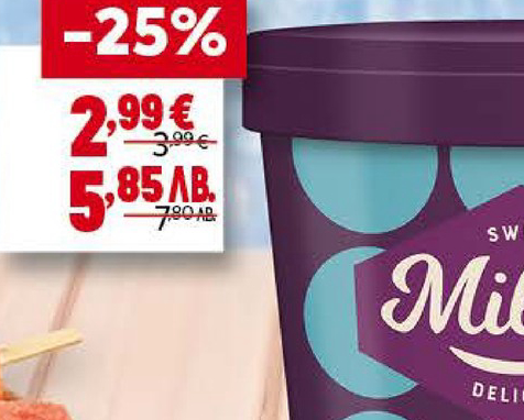 MILORA Протеинов сладолед 500 мл